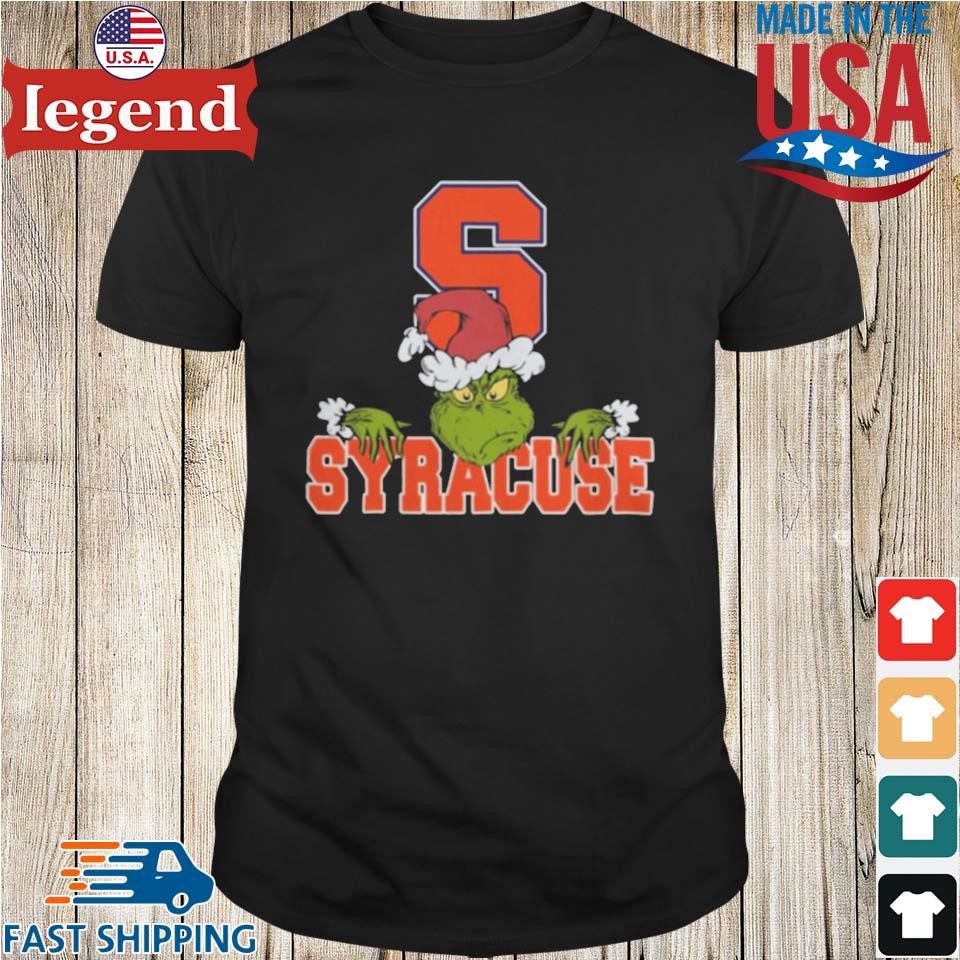 NCAA Syracuse Orange Logo Football Grinch Christmas 2024 Shirt