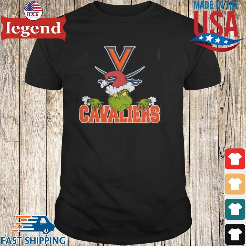 NCAA Virginia Cavaliers Logo Football Grinch Christmas 2024 Shirt