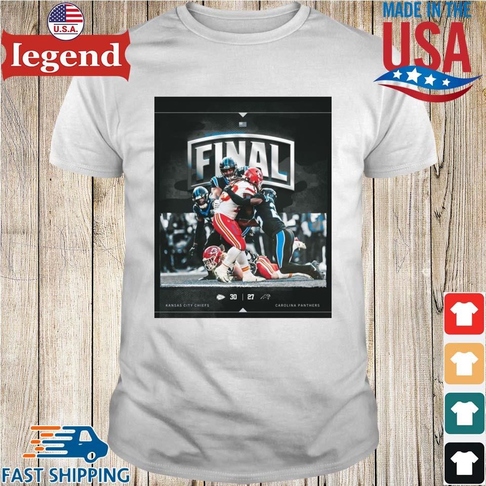 NFL Football 2024 Final Kansas City Chiefs Vs Carolina Panthers 30 – 27 Score Shirt