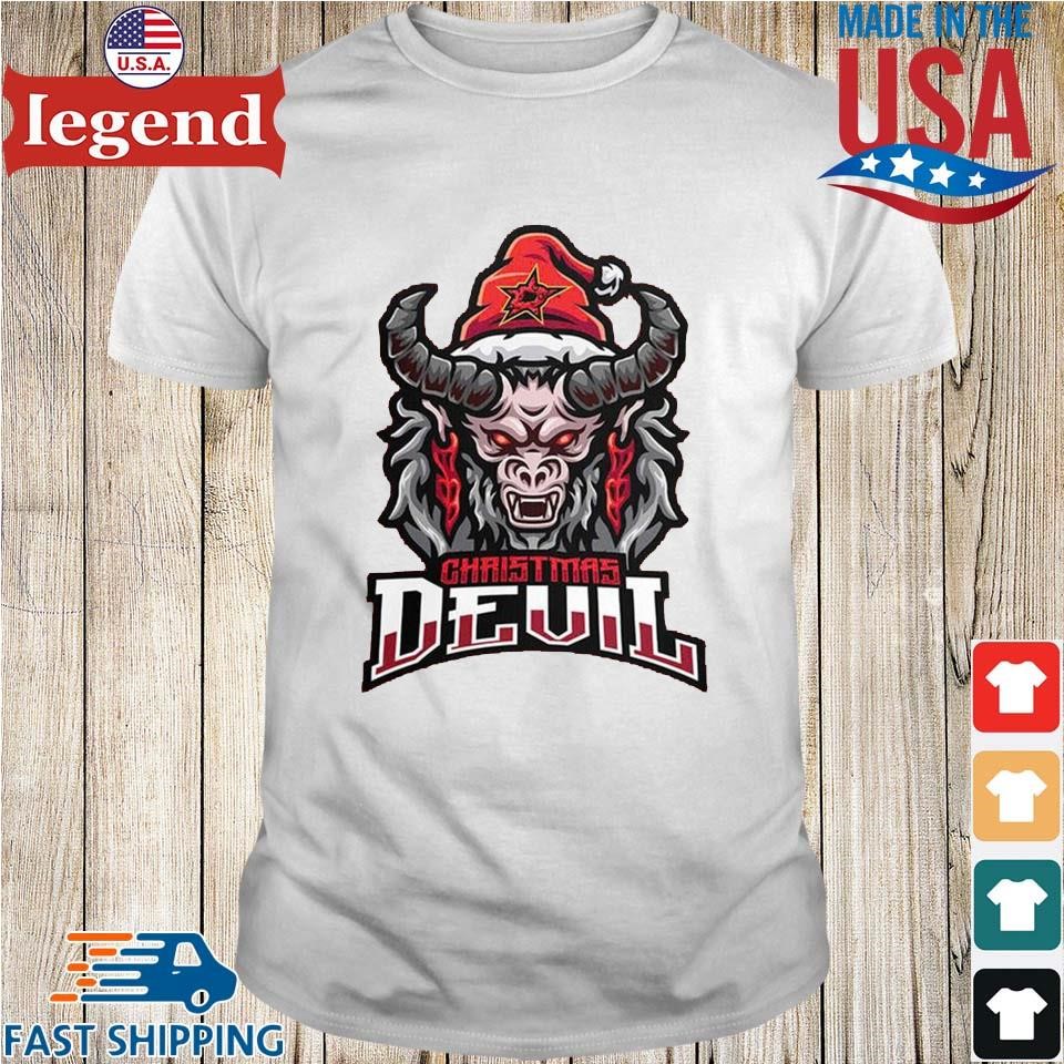 NHL Dallas Stars Christmas Devil Krampus Hockey Shirt