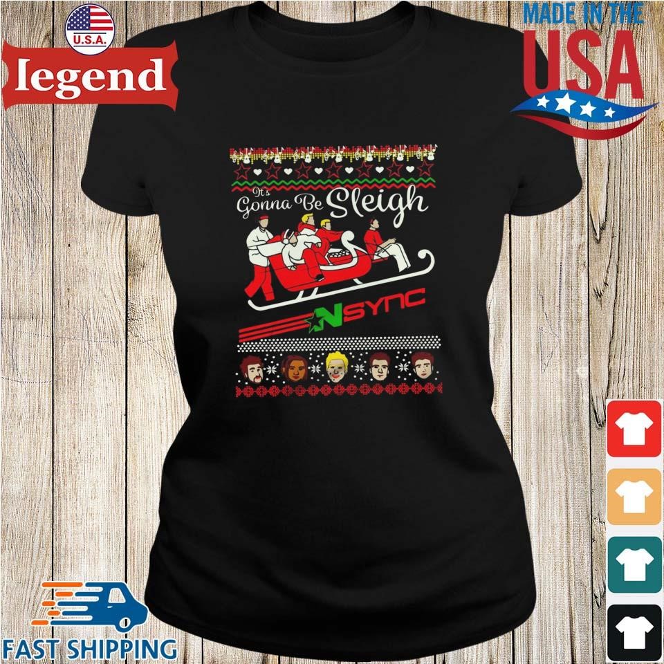 NSync Band It's Gonna Be Sleigh Ugly Christmas Ladies