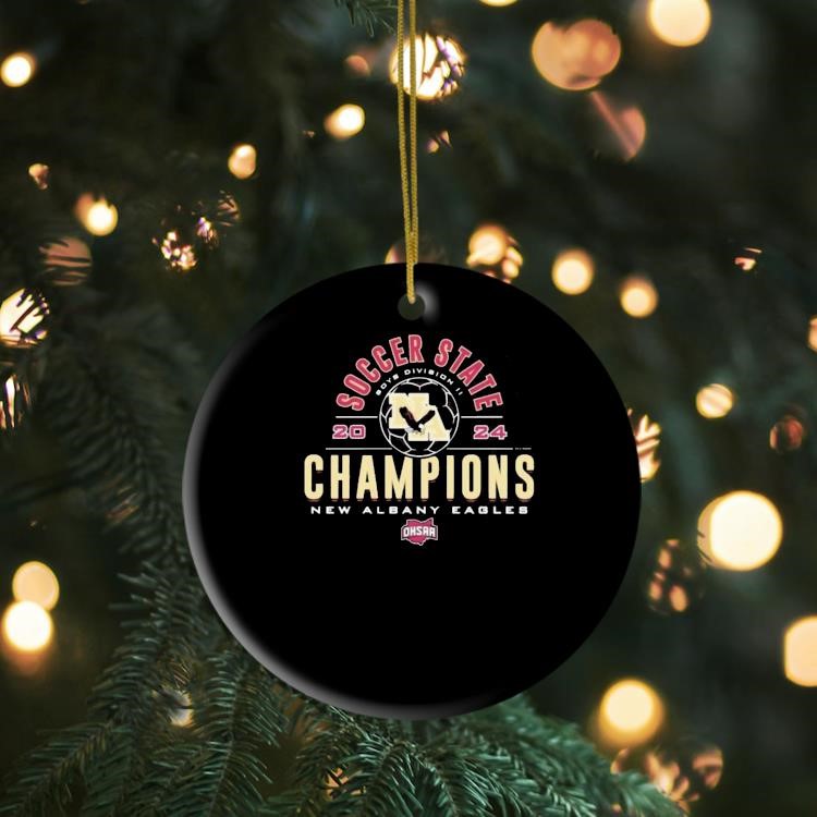 New Albany Eagles 2024 OHSAA Boys Division II Soccer State Champions Ornament