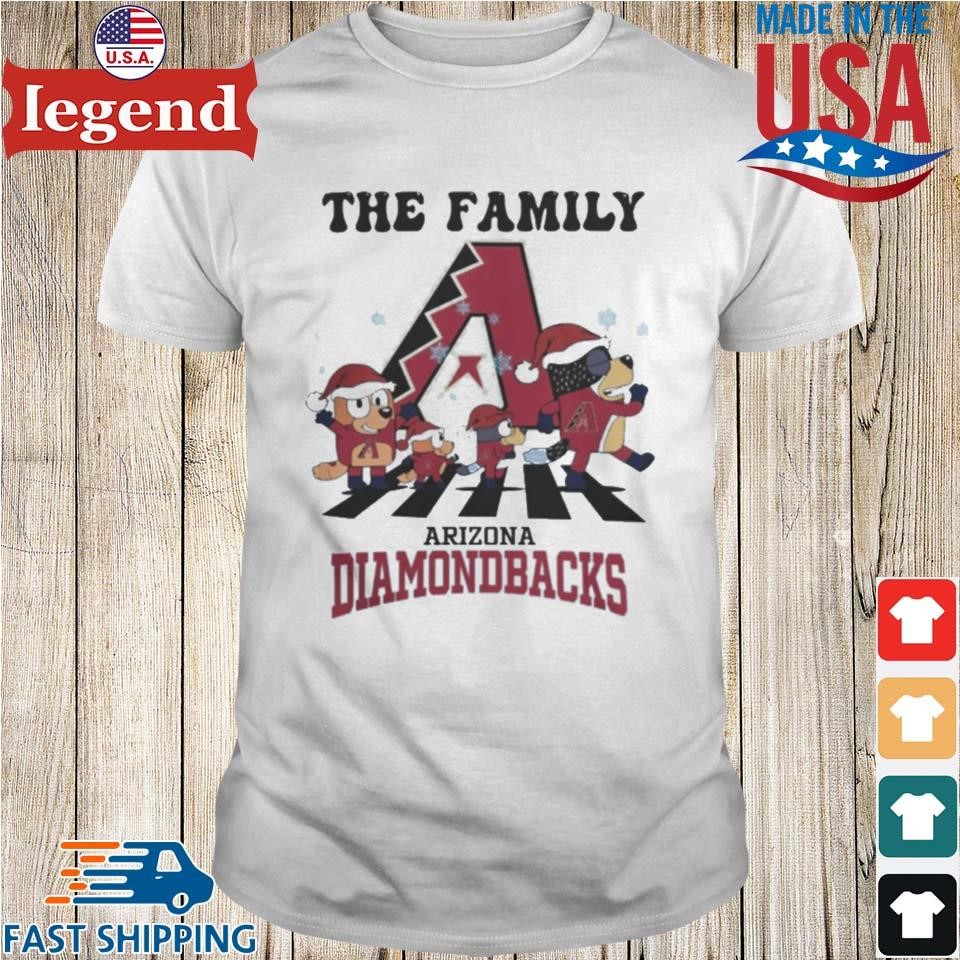 Nice Arizona Diamondbacks X Family Bluey Merry Christmas 2024 Shirt