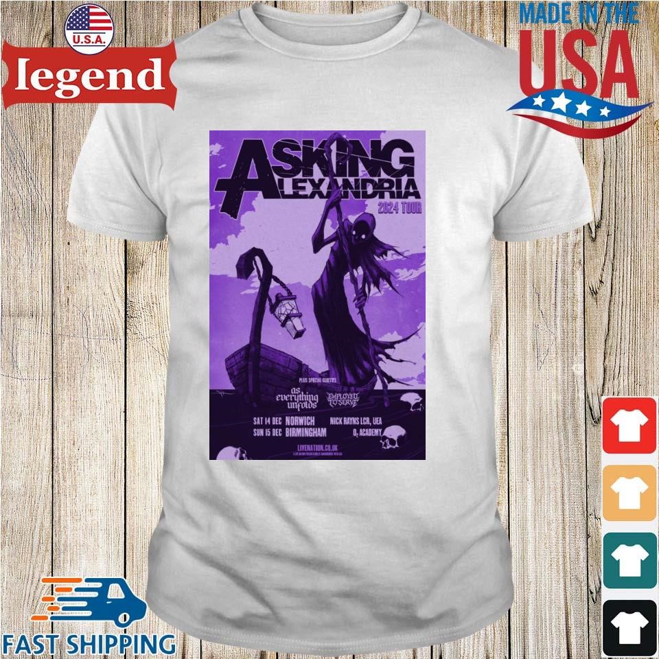 Nice Asking Alexandria Dec 15, 2024 O2 Academy, Birmingham, UK Shirt