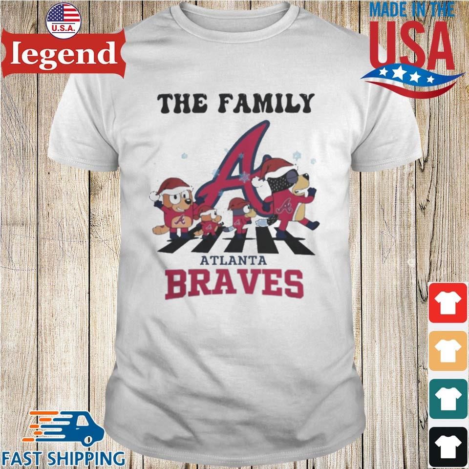 Nice Atlanta Braves X Family Bluey Merry Christmas 2024 Shirt