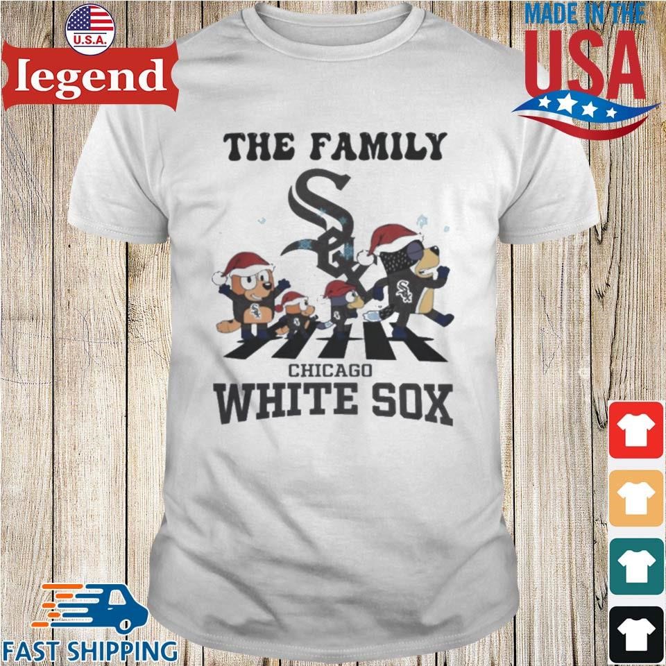 Nice Chicago White Sox X Family Bluey Merry Christmas 2024 Shirt