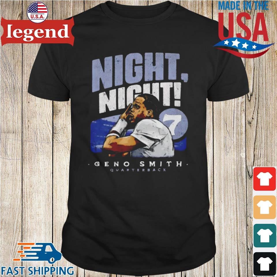 Night Night Geno Smith No. 7 Seattle Seahawks Quarterback Shirt