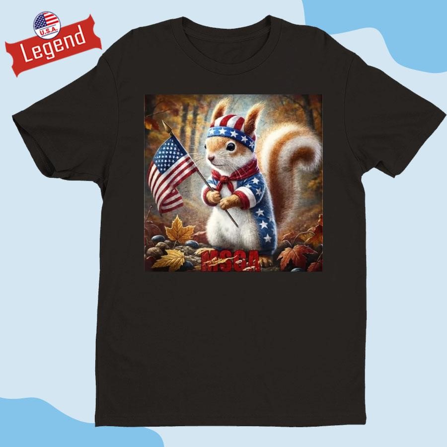 Official 2024 MSGA Squirrel For Trump President Trump Save the Squirrels Shirt