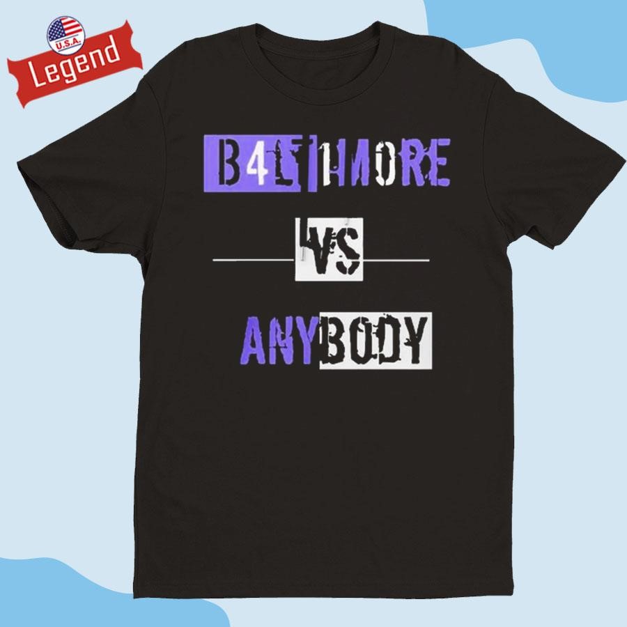 Official B4lt1m0re Vs Anybody I Bleed Purple Baltimore Ravens Shirt