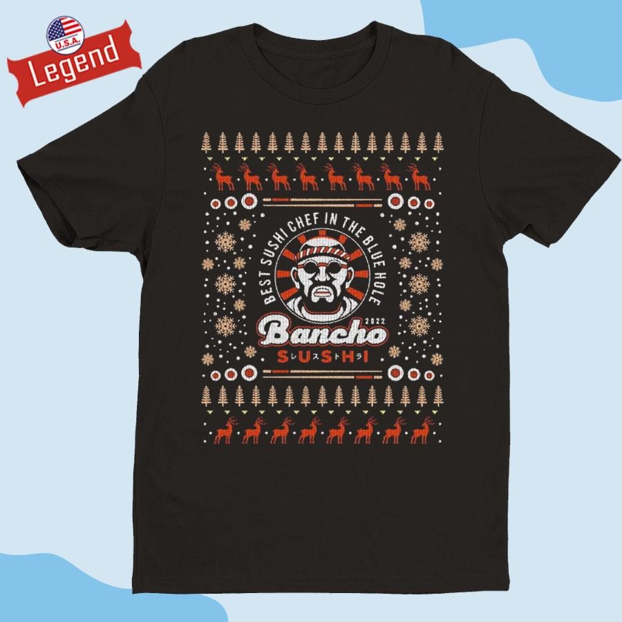 Official Bancho Sushi Ugly Christmas Shirt