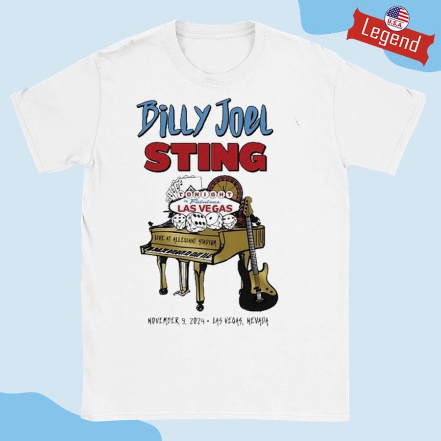 Official Billy Joel Sting November 9 2024 Las Vegas Event Shirt