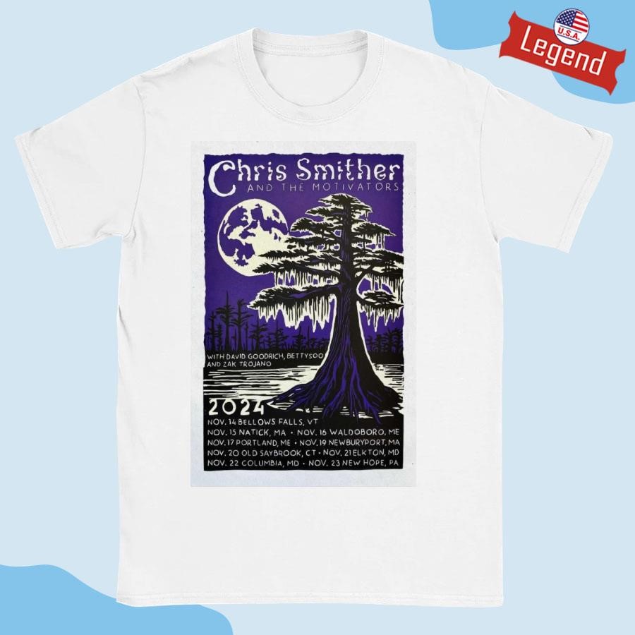 Official Chris Smithers And The Motivators November 2024 Tour Shirt