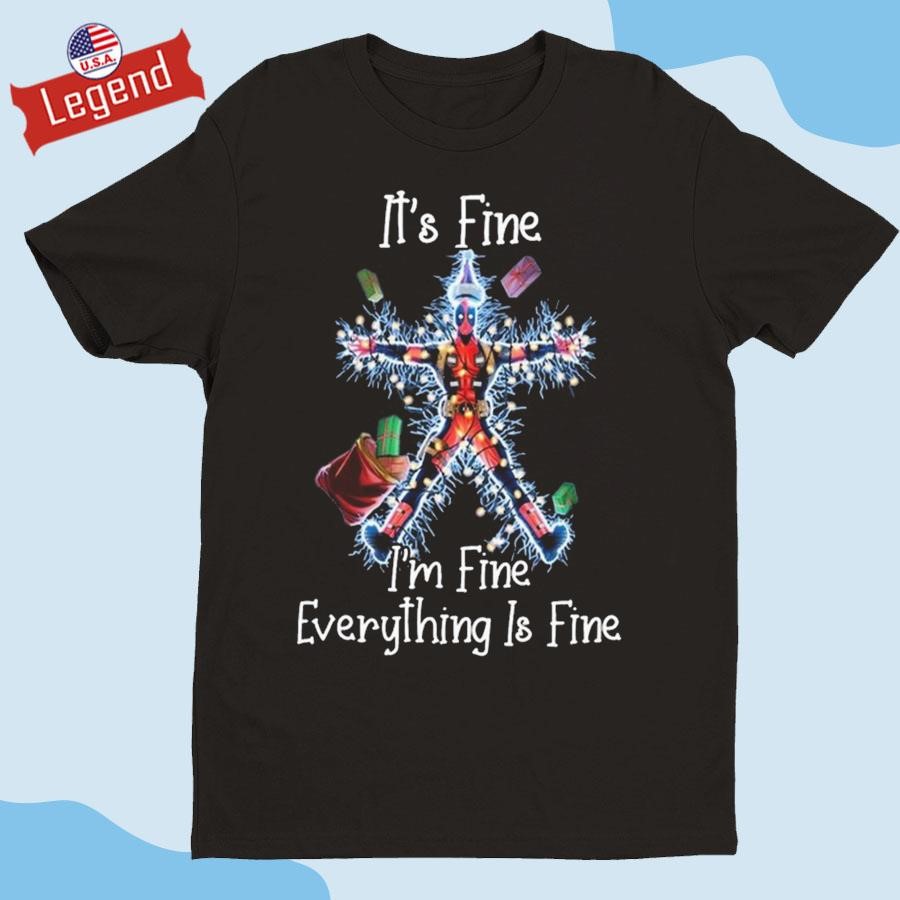 Official Deadpool Christmas It’s Fine I'm Fine Everything Is Fine Shirt