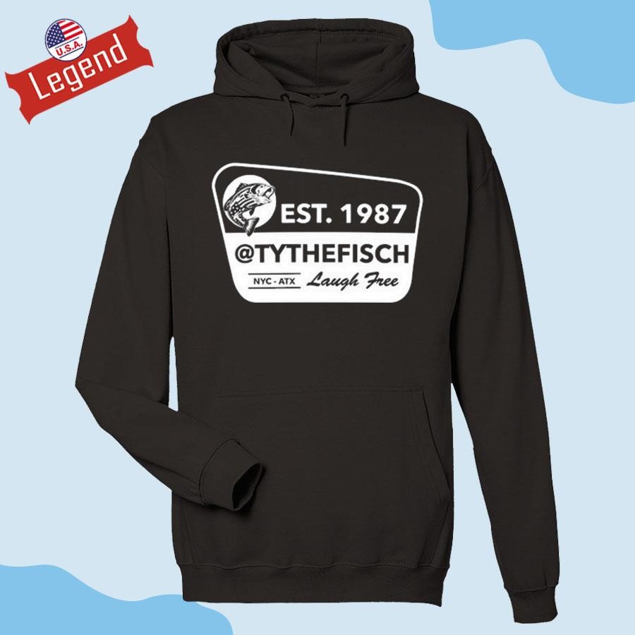 Official Fisch Est 1987 Tythefisch Laugh Free Hoodie