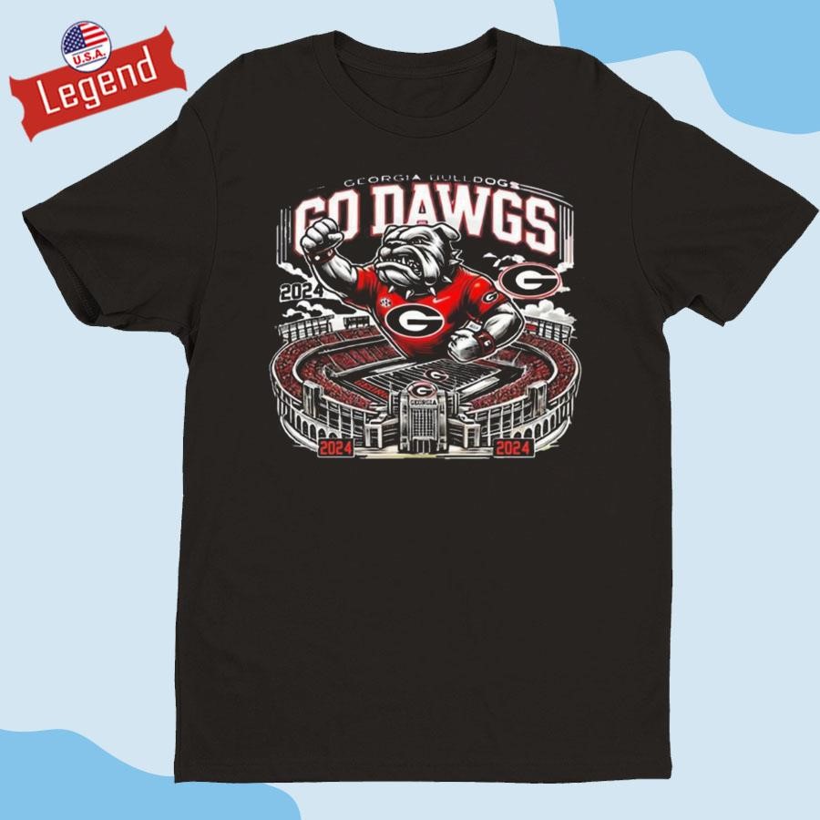 Official Georgia Bulldogs Go Dawgs Stadium 2024 Shirt