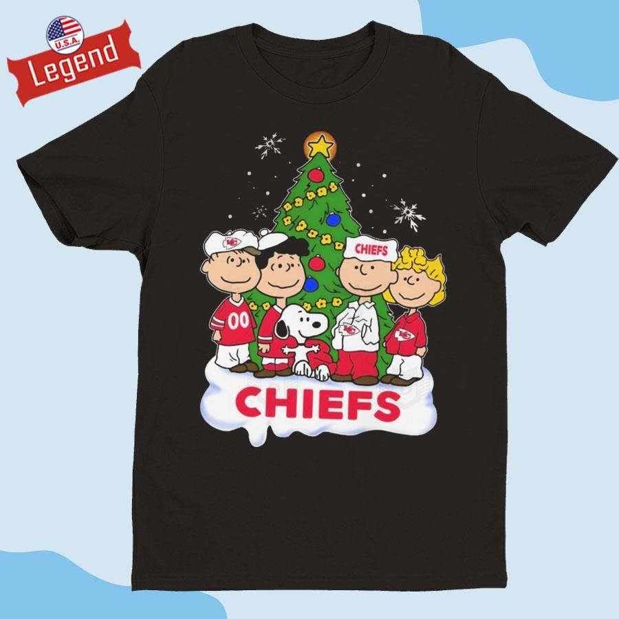 Official Kansas City Chiefs x Snoopy Merry Christmas 2024 Shirt