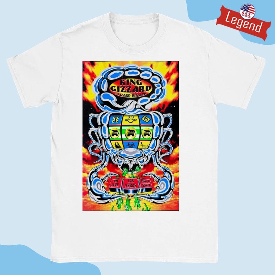 Official King Gizzard And The Lizard Wizard November 8 2024 PH Live In Las Vegas NV Tour Shirt