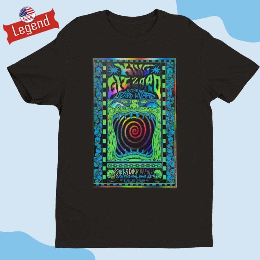 Official King Gizzard And The Lizard Wizard Tour November 6 2024 The Regency Ballroom San Francisco, CA Shirt