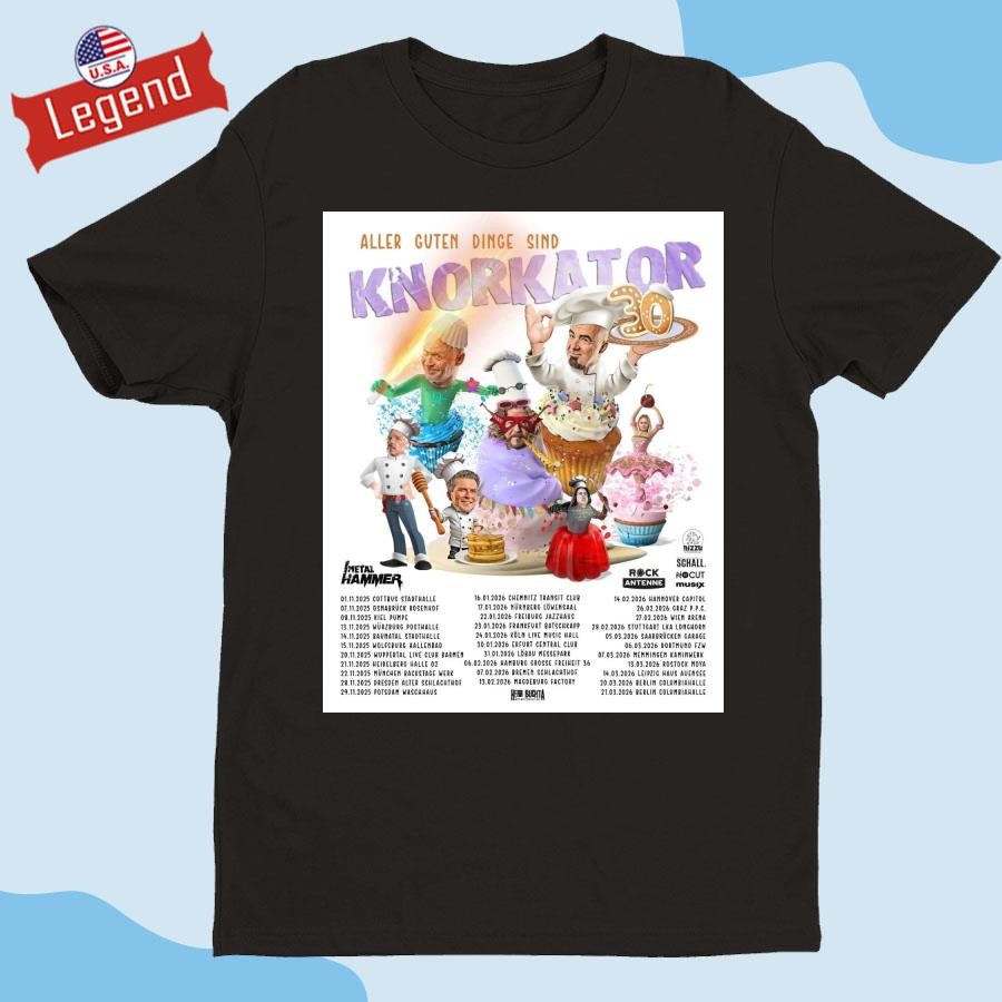 Official Knorkator Aller Guten Dinge Sind 30 Tour 2025 Shirt