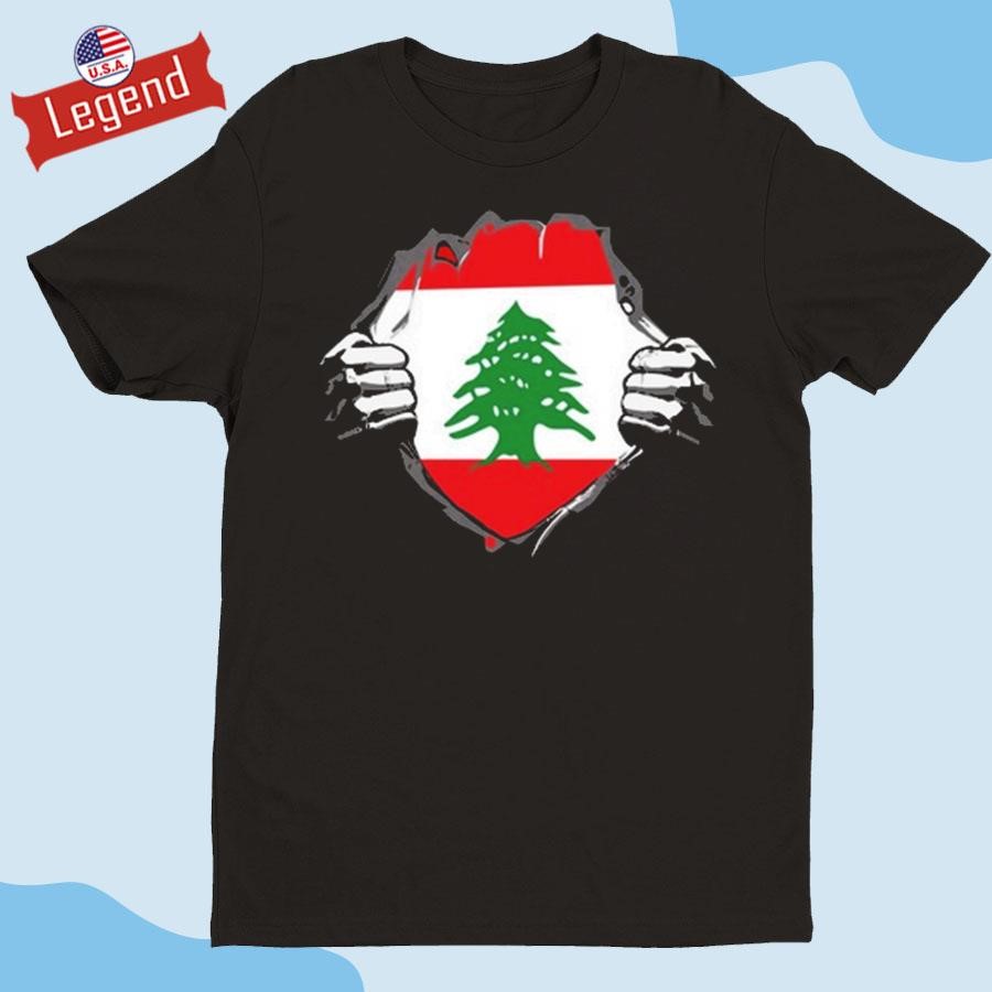 Official Lebanon Cedars Rugby League Lebanese Superhero Shirt