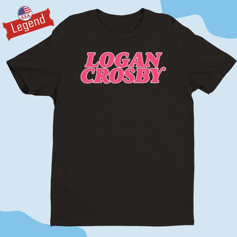 Official Logan Crosby Pink Lettering Shirt