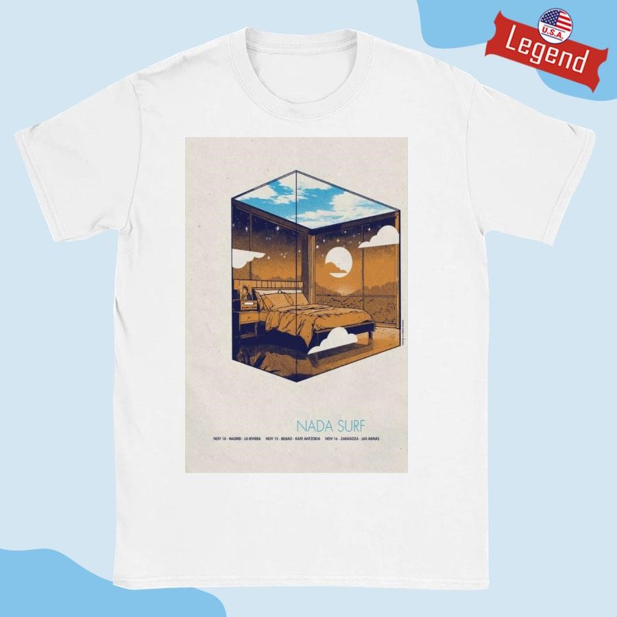 Official Nada Surf 2024 Tour Europe + UK Shirt