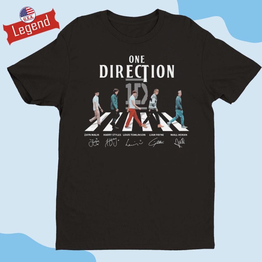 Official One Direction Abbey Road Signatures 2024 Shirt