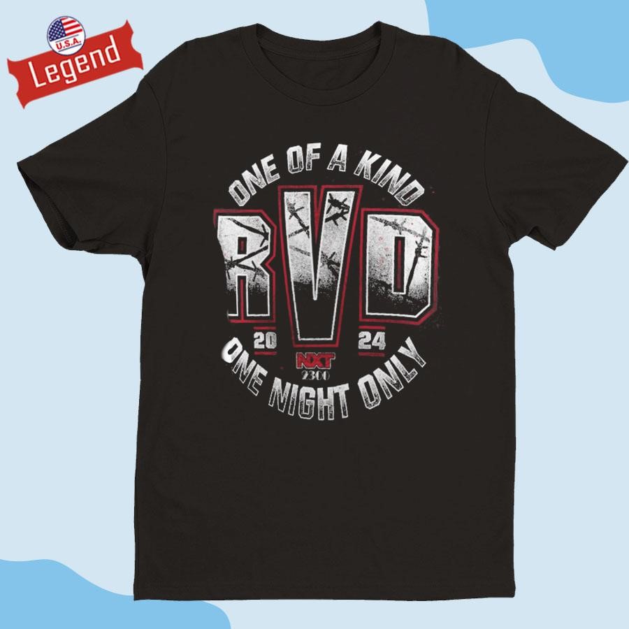 Official One Of A Kind One Night Only Rob Van Dam NXT 2300 2024 Shirt