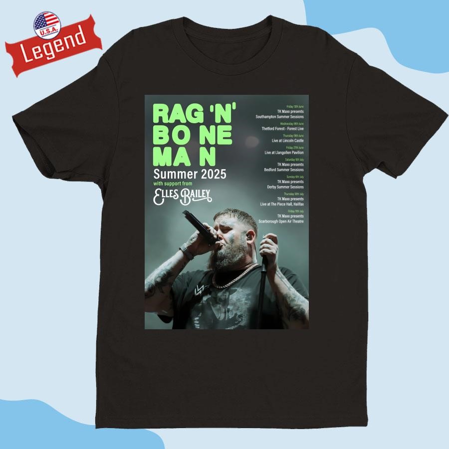 Official Rag 'N' Bone Man What Do You Believe In Summer 2025 UK Tour Shirt