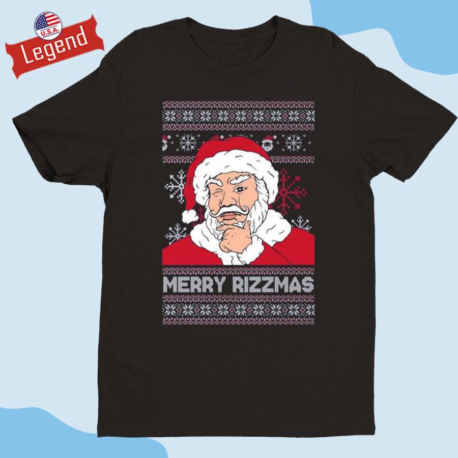 Official Santa Claus Merry Rizzmas Ugly Christmas Shirt