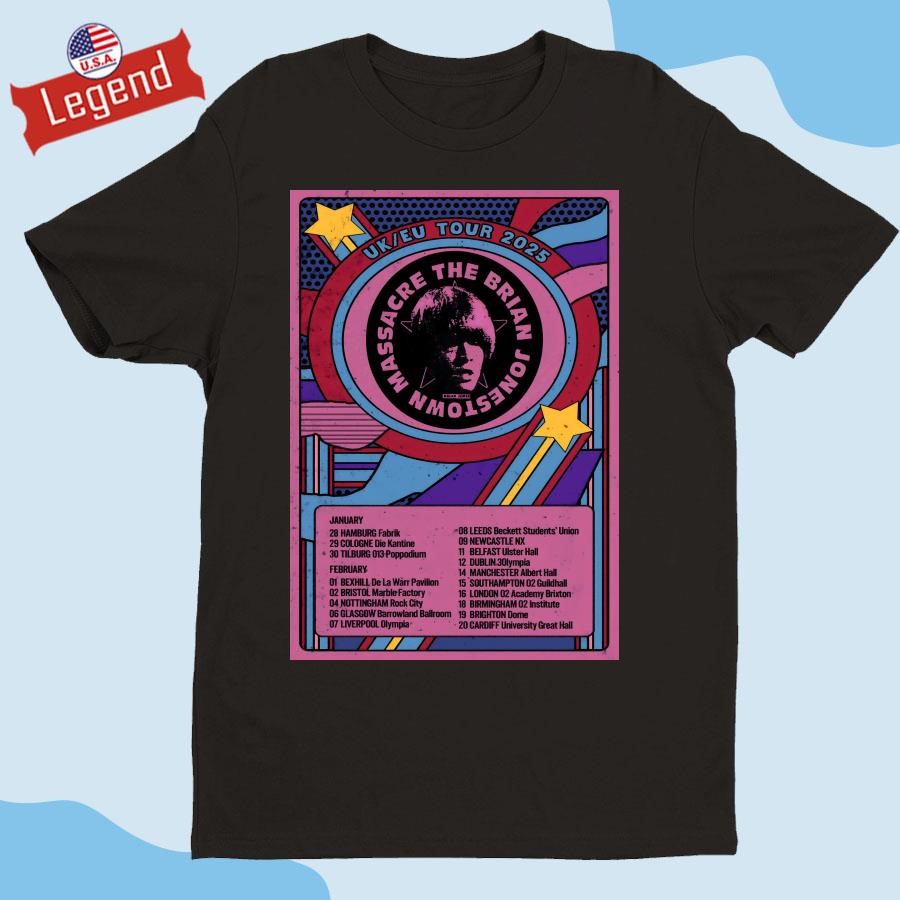 Official The Brian Jonestown Massacre Europe & UK 2025 Tour Shirt