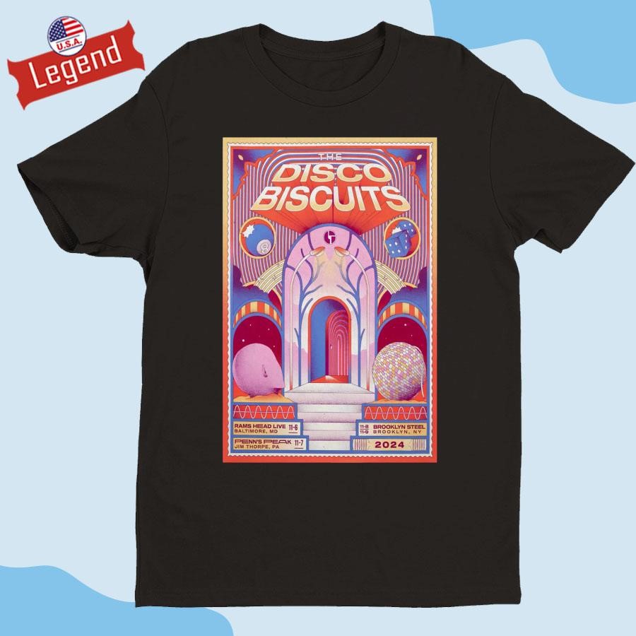 Official The Disco Biscuits November 6-7-8-9, 2024 The Northeast Tour Shirt