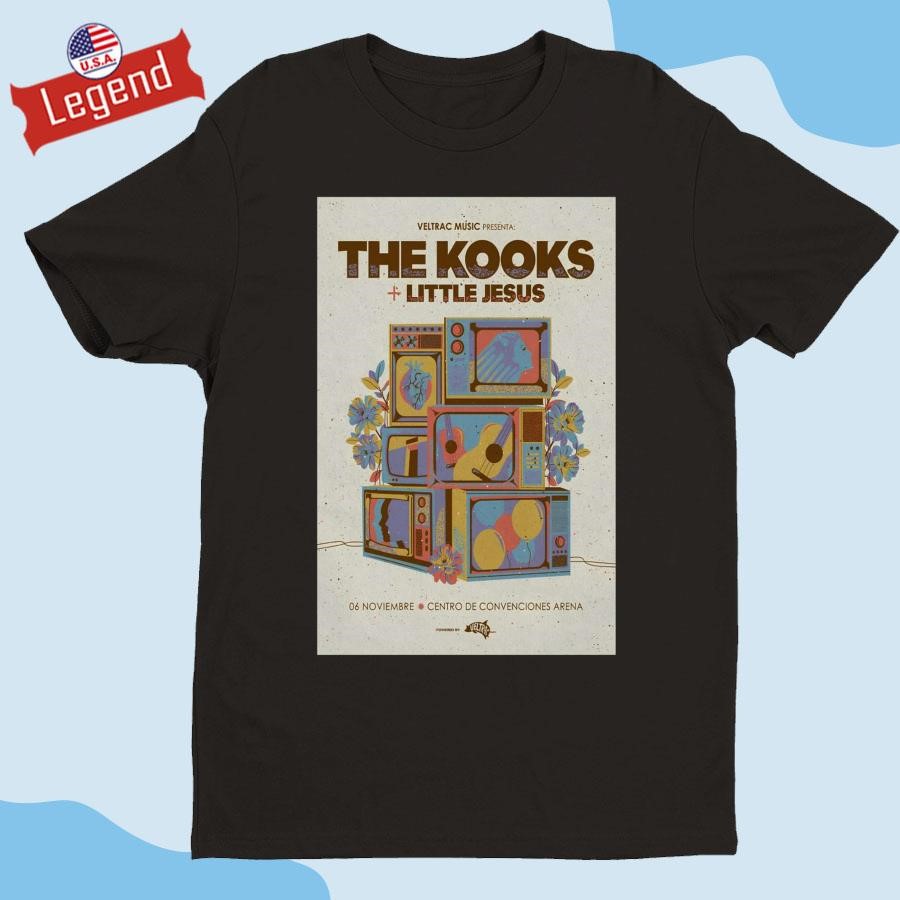 Official The Kooks & Little Jesus November 06 2024 Centro De Convencions Arena Show Shirt