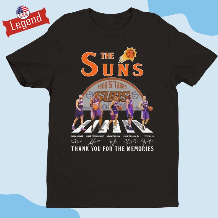 Official The Phoenix Suns 57 Years Thank You For The Memories Walking Signatures 2024 Shirt