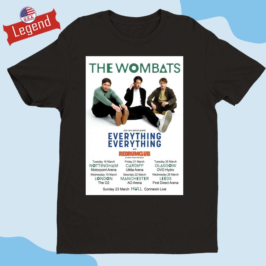 Official The Wombats Oh The Ocean 2025 UK Arena Tour Shirt