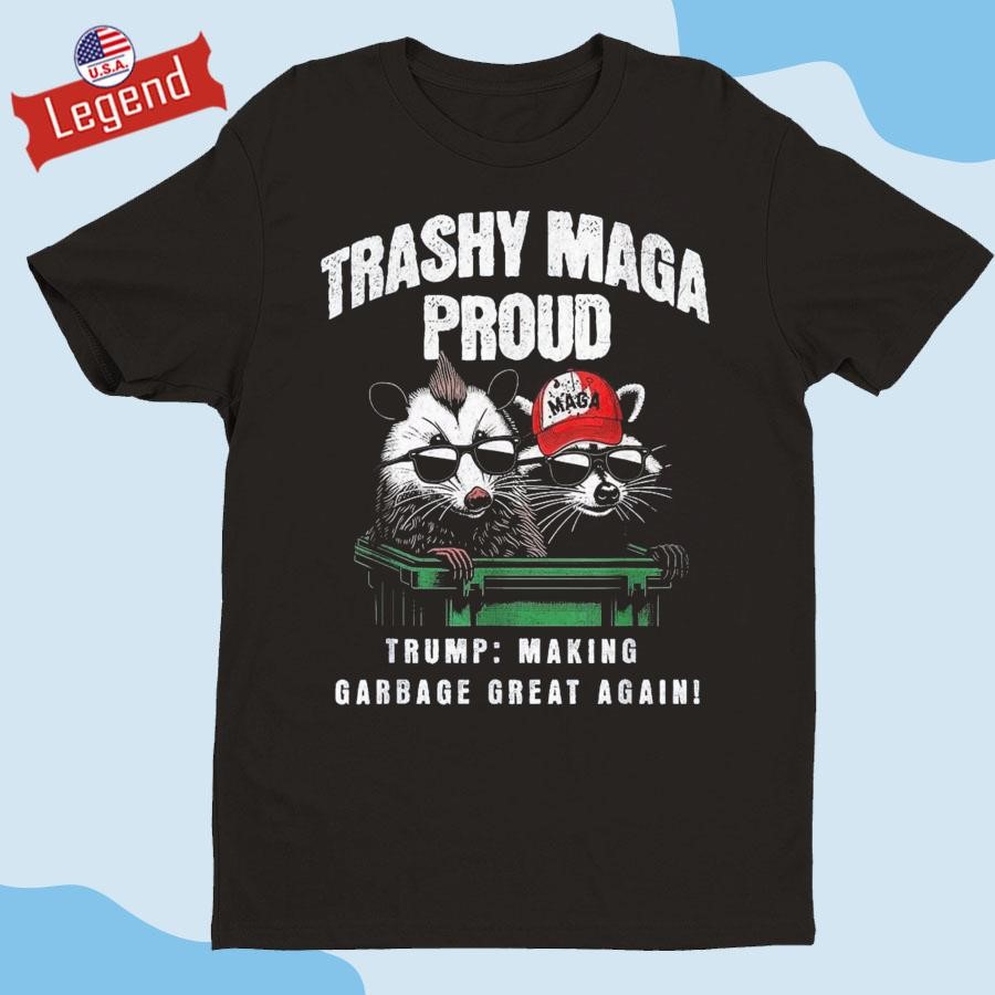 Official Trashy MAGA Proud 2024 Grunge Vintage Garbage for Trump MAGA Shirt