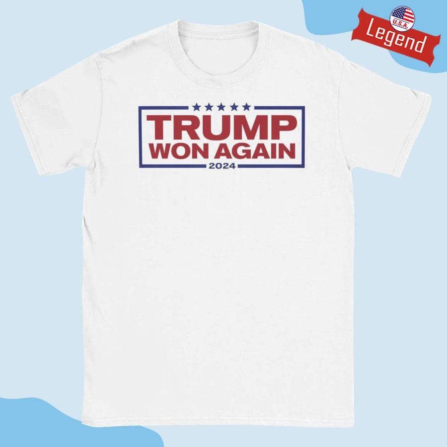 Official Trump Elected President Trump Won Again 2024 Shirt