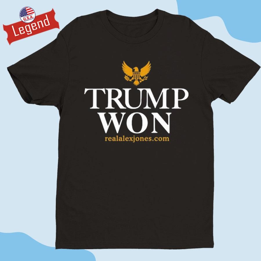 Official Trump Won 2024 Black Shirt