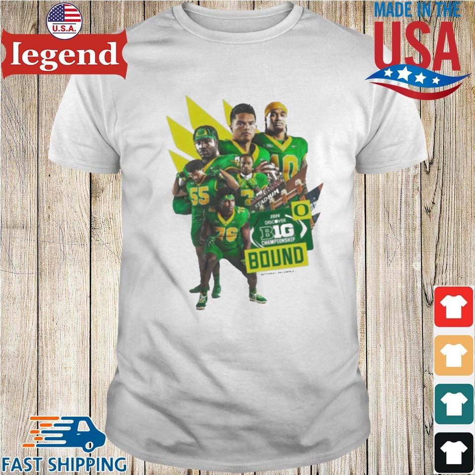 Oregon Ducks 2024 Big Ten Football Championship Game Bound Sat December 7 Indianapolis IN Shirt