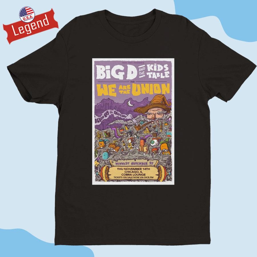 Original Big D And The Kids Table In Chicago, IL On November 13 2024 Concert Shirt