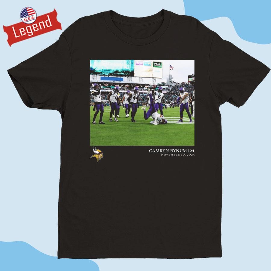 Original Camryn Bynum Minnesota Vikings NFL Flash Features Week 10 Shirt