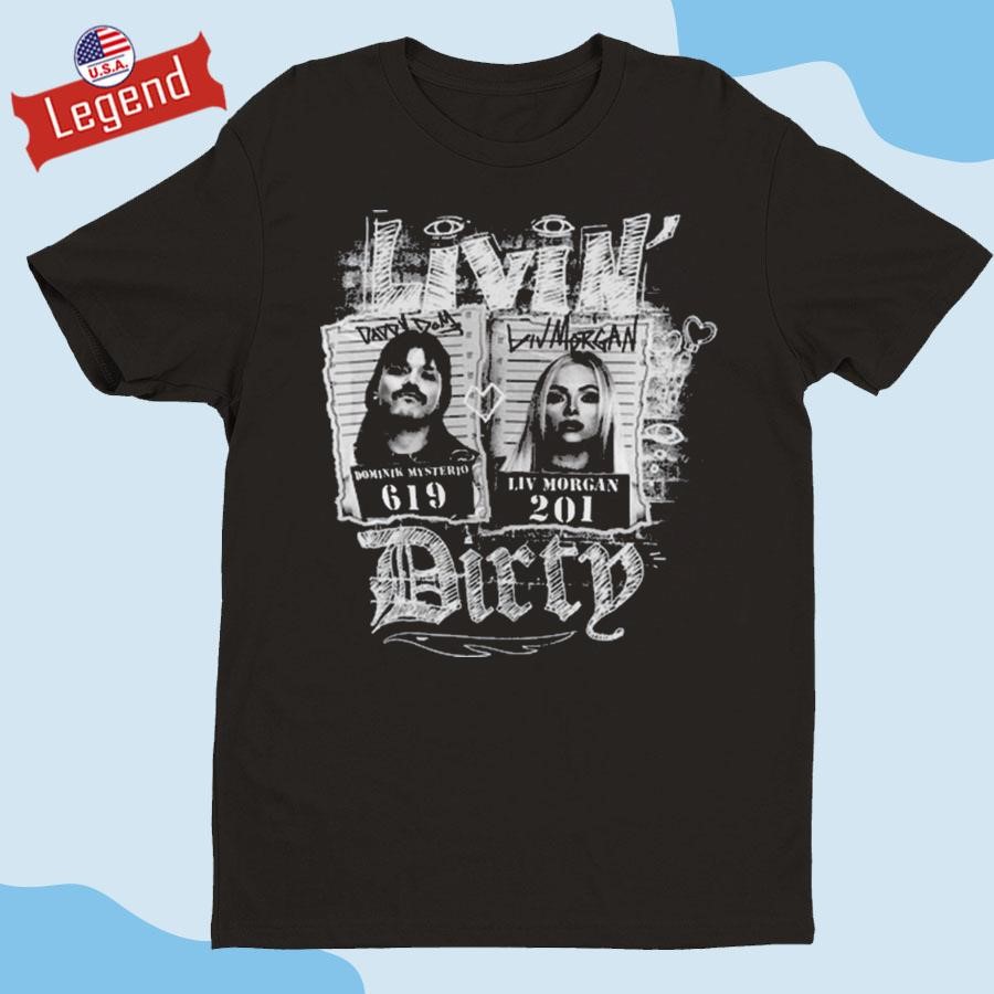 Original Dominik Mysterio & Liv Morgan Livin' Dirty Shirt