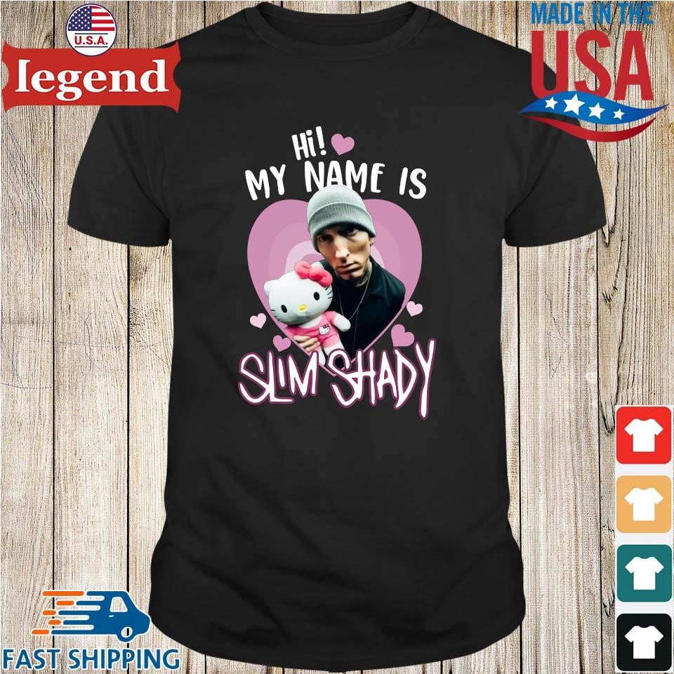 Original Eminem Hello Kitty Hi My Name Is Slim Shady Shirt