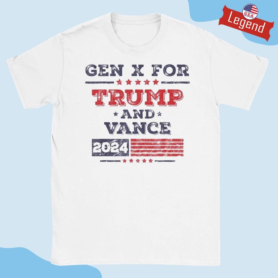 Original Gen X For Trump and Vance 2024 Shirt