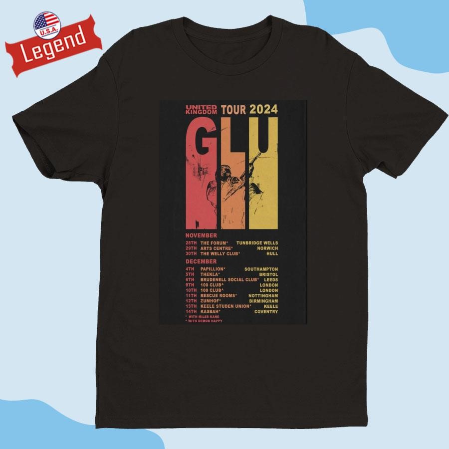 Original Glu United Kingdom November And December Tour 2024 Shirt