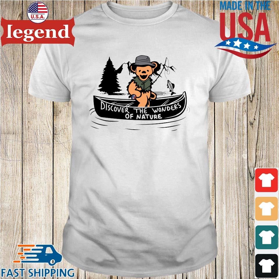 Original Grateful Dead Dead & Company Discover The Wonders of Nature Fishing Hiking Sugar Magnolia Stealie Shirt