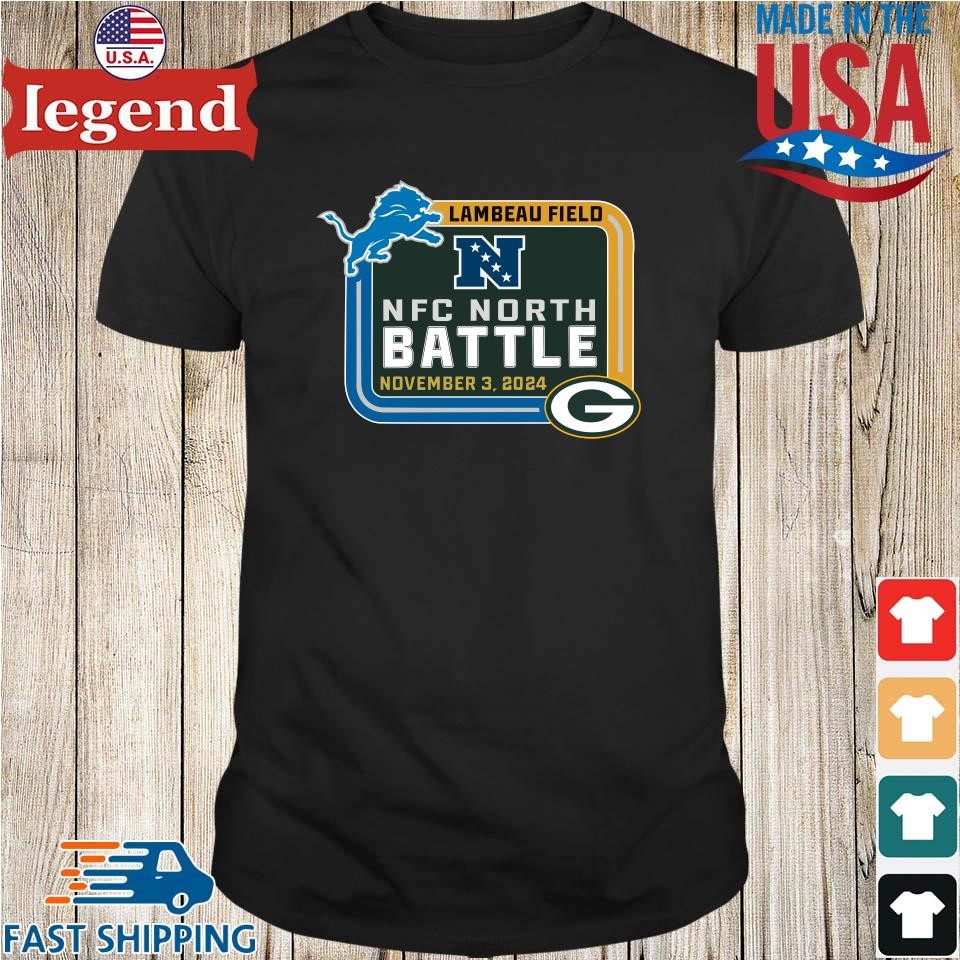 Original Green Bay Packers vs Detrois Lions Lambeau Field NFC North Battle November 3 2024 Matchup Shirt