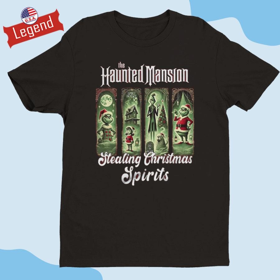 Original Grinch The Haunted Mansion Healing Christmas Spirits 2024 Shirt