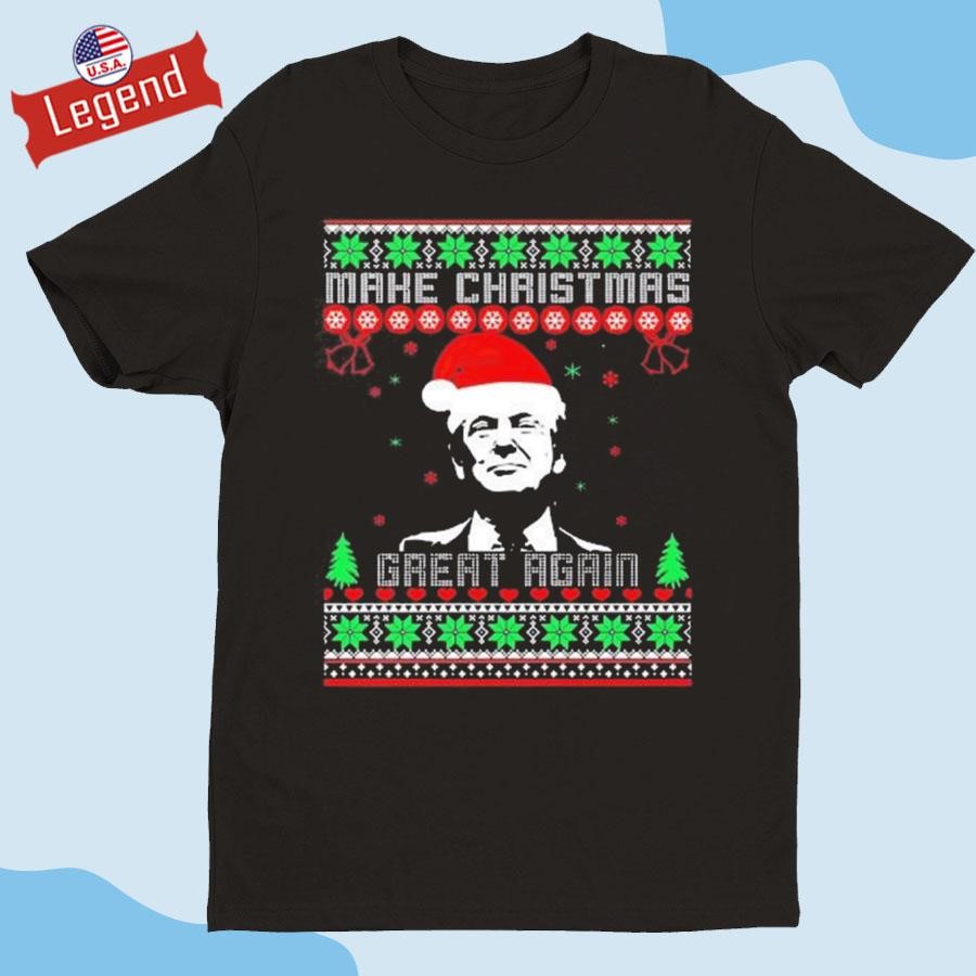 Original Him Make Christmas Great Again Ugly 2024 Shirt