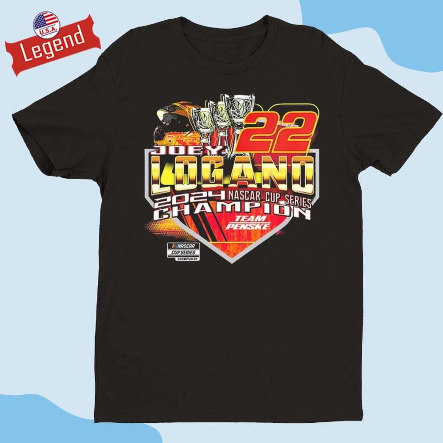 Original Joey Logano Team Penske 2024 NASCAR Cup Series Champion Car Shirt